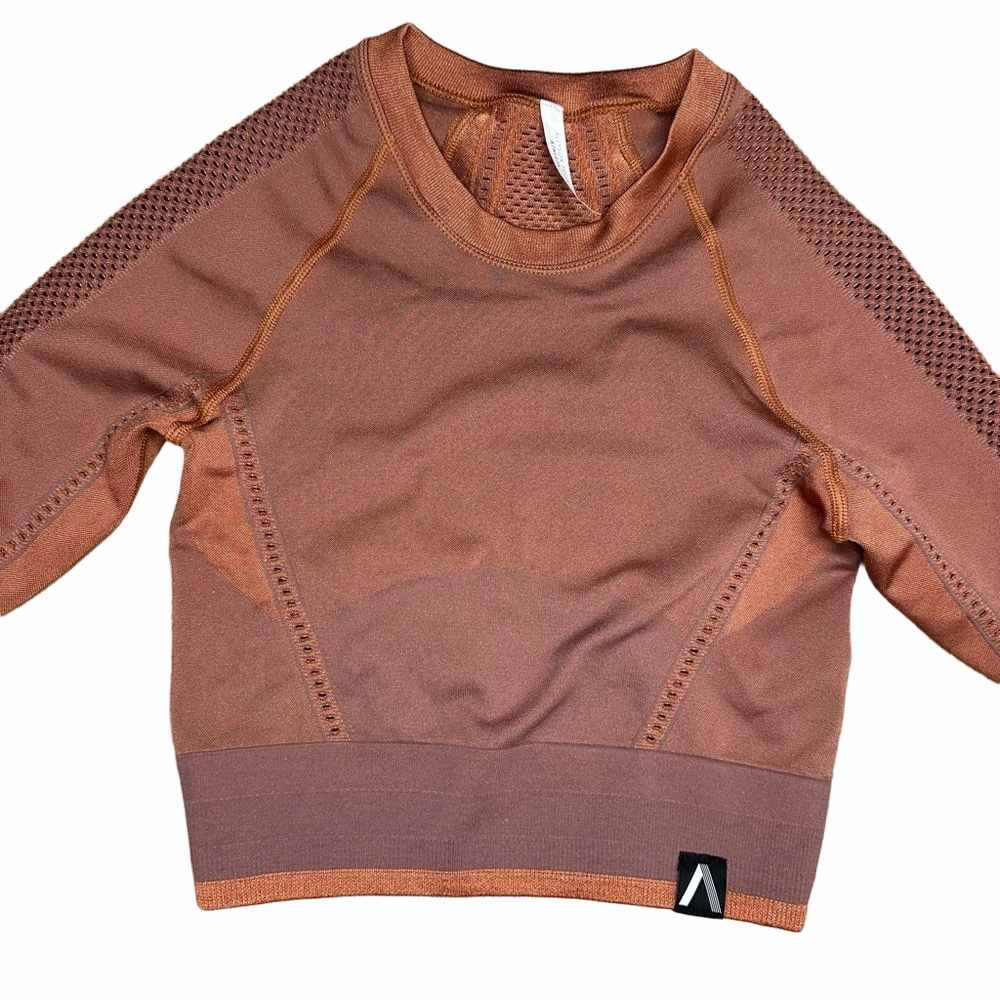 Athleta Top Legend Shine Workout Long Sleeve Running Allyson Felix XXSMALL - Picture 4 of 15